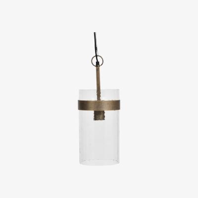 Olivia's Libra Luxurious Glamour Collection - Atrium Single Glass Pendant Aged Gold Frame