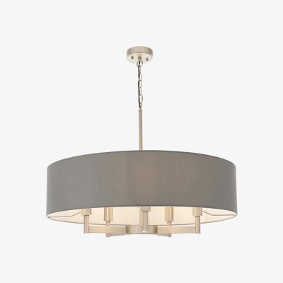 Olivia's Olivia's Rylee 5 Arm Nickel And Grey Pendant Light