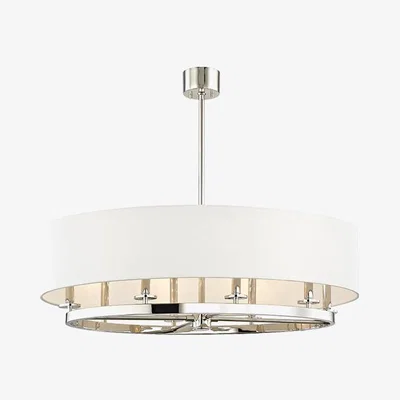 Olivia's Hudson Valley Lighting Durham Steel 8 Light Island Light