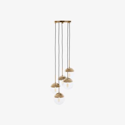 Olivia's Olivia's Soft Industrial Collection - Reve Five Pendant Lights in Gold Finish