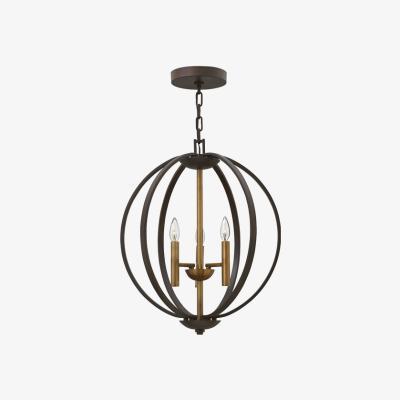 Olivia's Elstead Euclid 3 Light Pendant Spanish Bronze