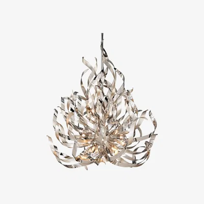 Olivia's Hudson Valley Lighting Graffiti Hand-Worked Iron 12lt Pendant