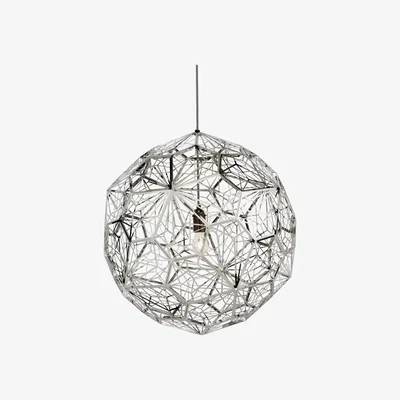 Olivia's Tom Dixon Etch Web Pendant Steel / Steel