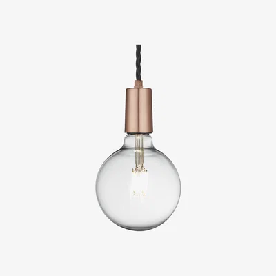 Olivia's Industville Sleek Edison Pendant - 1 Wire - Copper