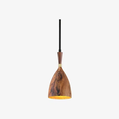 Olivia's Hudson Valley Lighting Utopia Hand Crafted Iron And Acacia 1lt Mini Pendant