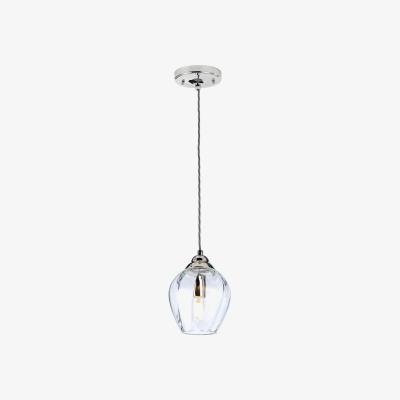 Olivia's Elstead Lighting Tiber 1 Light Pendant Light in Polished Nickel