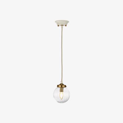 Olivia's Elstead Cosmos 1 Light Pendant Cream Painted Aged Brass Plated