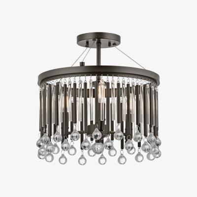 Olivia's Elstead Piper 3 Light Ceiling Light Espresso