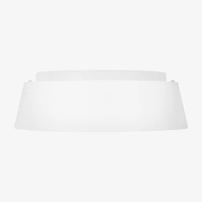 Olivia's Elstead Asher 3 Light Flush Mount Light Matte White