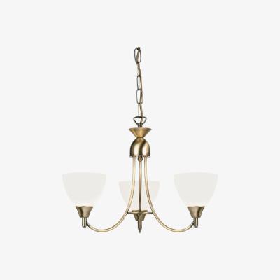 Olivia's Gallery Direct Alton 3 Pendant Light Antique Brass