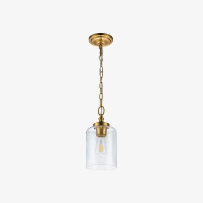 Olivia's Feiss Hounslow 1 Light Mini Pendant Light in Brass