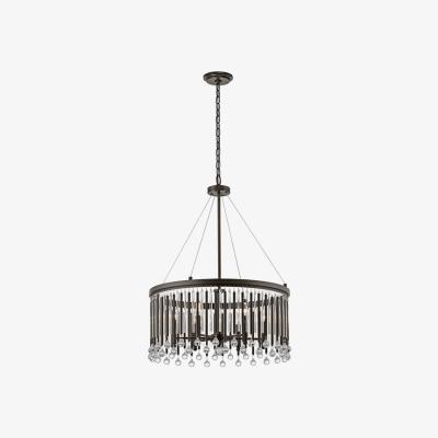 Olivia's Elstead Piper 6 Pendant Light Espresso