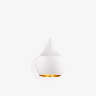 Olivia's Tom Dixon Beat Fat Pendant White / White