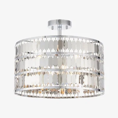 Olivia's Gallery Direct Eldora Ceiling Lamp Chrome