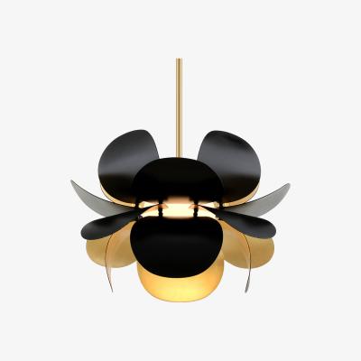 Olivia's Hudson Valley Lighting Ginger Black Base And Opal White Shade Pendant