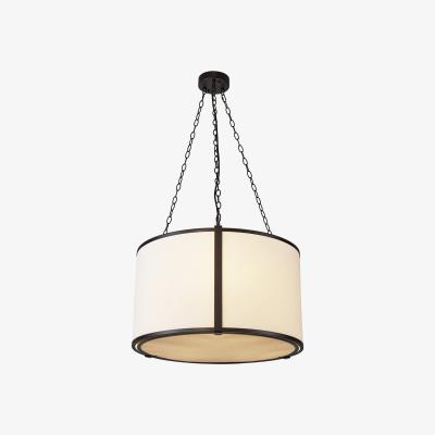 Olivia's Liang & Eimil Baltimore Pendant Lamp - Matt Black & White Linen