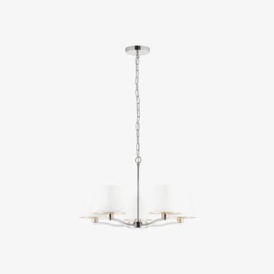 Olivia's Gallery Direct Harvey 5 Pendant Light Bright Nickel