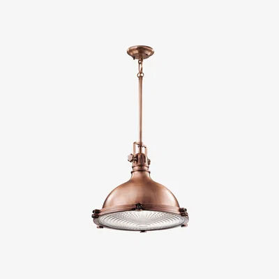 Olivia's Elstead Hatteras Bay 1 Light Pendant Antique Copper / Medium