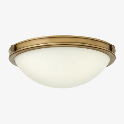 Olivia's Elstead Collier 2 Light Flush Mount Light Heritage Brass