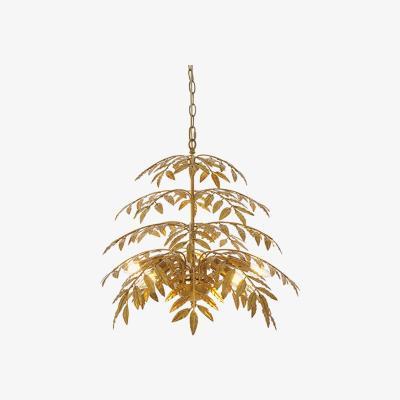 Olivia's Olivia's Carmen 5 Arm Distressed Gold Pendant Light