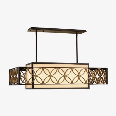 Olivia's Elstead Remy 4 Light Pendant Heritage Bronze and Parissiene Gold