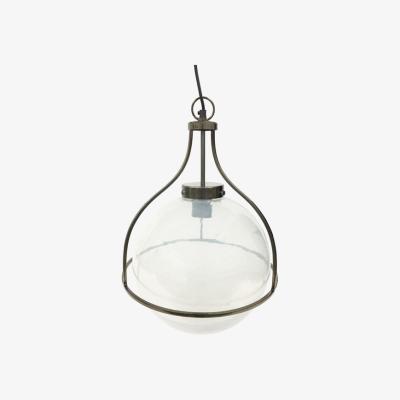 Olivia's Libra Midnight Mayfair Collection - Jupiter Hammerd Globe Pendant Metallic Black Nickel