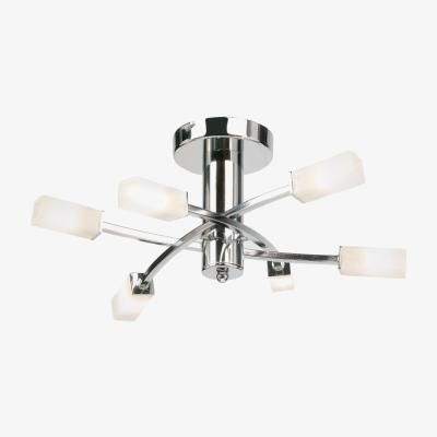 Olivia's Olivia's Harper 6 Ceiling Lamp Chrome