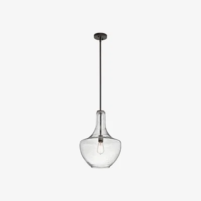 Olivia's Elstead Everly 1 Light Pendant Olde Bronze Medium | Outlet / Medium