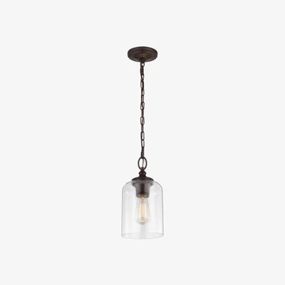 Olivia's Elstead Hounslow 1 Light Pendant Oil Rubbed Bronze