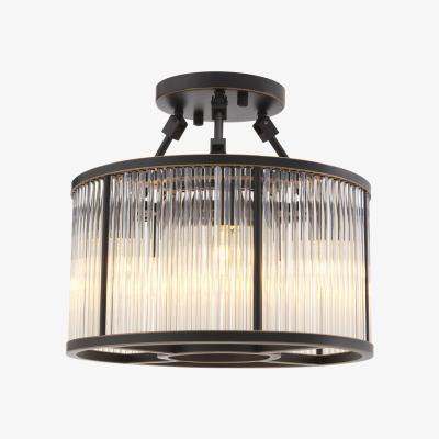 Olivia's Eichholtz Small Bernadi Rectangular Chandelier in Bronze Highlight