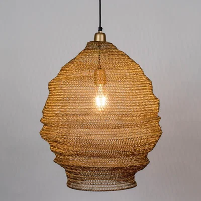 Olivia's Olivia's Nordic Living Collection - Lea Pendant Lamp in Brass - Medium | Outlet / Medium
