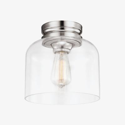 Olivia's Elstead Hounslow 1 Light Flush Mount Light Polished Nickel