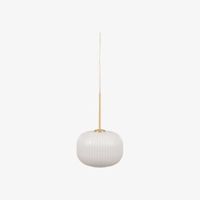 Olivia's Olivia's Luca Ribbed Squoval Pendant in White & Gold