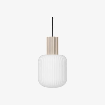Olivia's Broste Copenhagen Lolly Ceiling Light Opal Glass Metal Sand / Medium