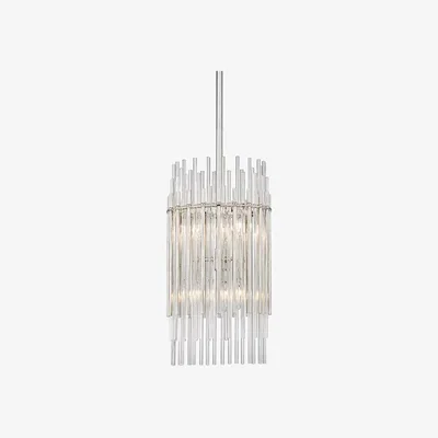 Olivia's Hudson Valley Lighting Wallis Steel 6 Light Pendant (6310-PN-CE)