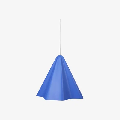 Olivia's Broste Copenhagen Skirt Pendant Lamp in Baja Blue / Small