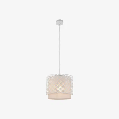 Olivia's Gallery Direct Gilli 1 Pendant Light Chalk White Pale Grey