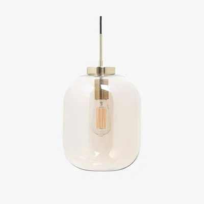 Downtown BHS Draper Glass Shade Ceiling Pendant - Brass
