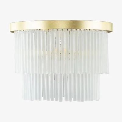 Downtown BHS Aubrey 2 Tier Flush Ceiling Light - Brass