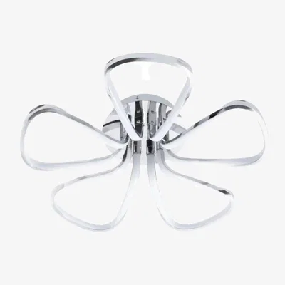 Downtown BHS Alvar Petals LED Flush Ceiling Light - Chrome