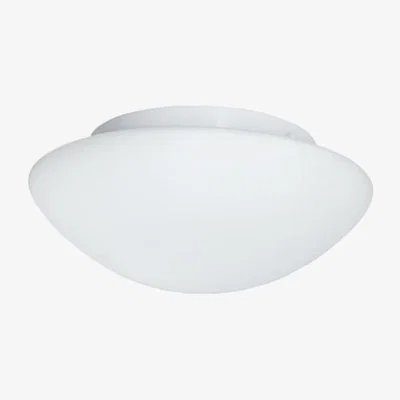 Downtown Bathroom 23cm White Ceiling Light with Opal Glass