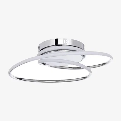 Downtown BHS Pei Rings LED Flush Ceiling Light - Chrome