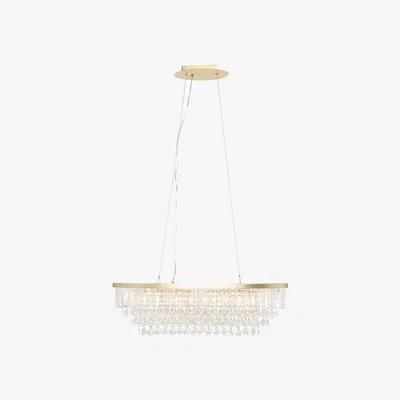 Downtown BHS Paladina Diner Pendant Ceiling Light - Brass/Clear