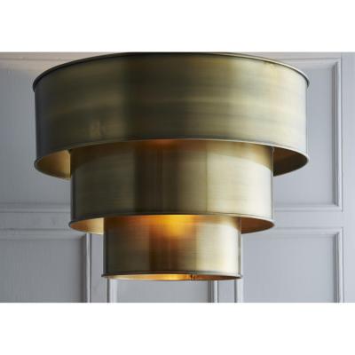 Perch and Parrow Octavia Antique Brass Pendant, Large