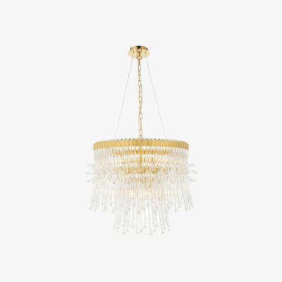 Perch and Parrow Marcia Glass Rod Pendant in Gold