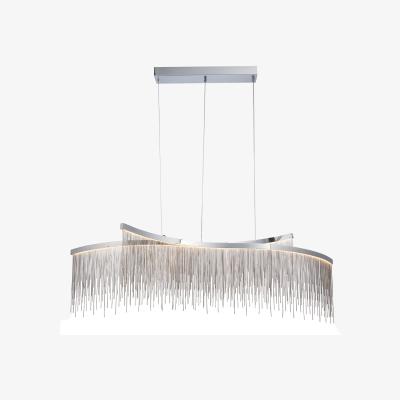 Perch and Parrow Omavi Pendant in Chrome with Silver Chain