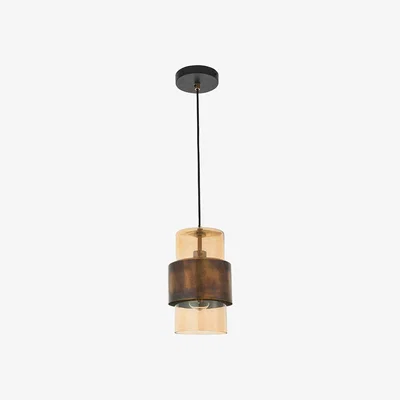 Perch and Parrow Timothy Ceiling Pendant in Brass Patina