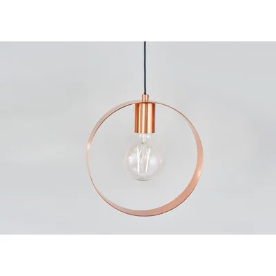 Perch and Parrow Magus Single Pendant in Brushed Copper