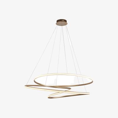 Perch and Parrow Delilah Large Spiral Pendant in Gold