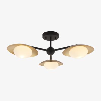 Perch and Parrow Cardassian Small Semi-Flush Ceiling Light